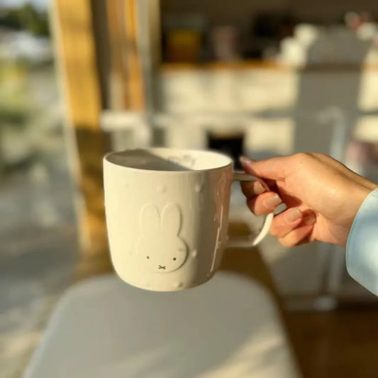 Cute Miffy Rabbit Mug High Appearance Large Capacity Ceramic Cup Home Milk Coffee Cup Drinking Water Cartoon Fashion Trend