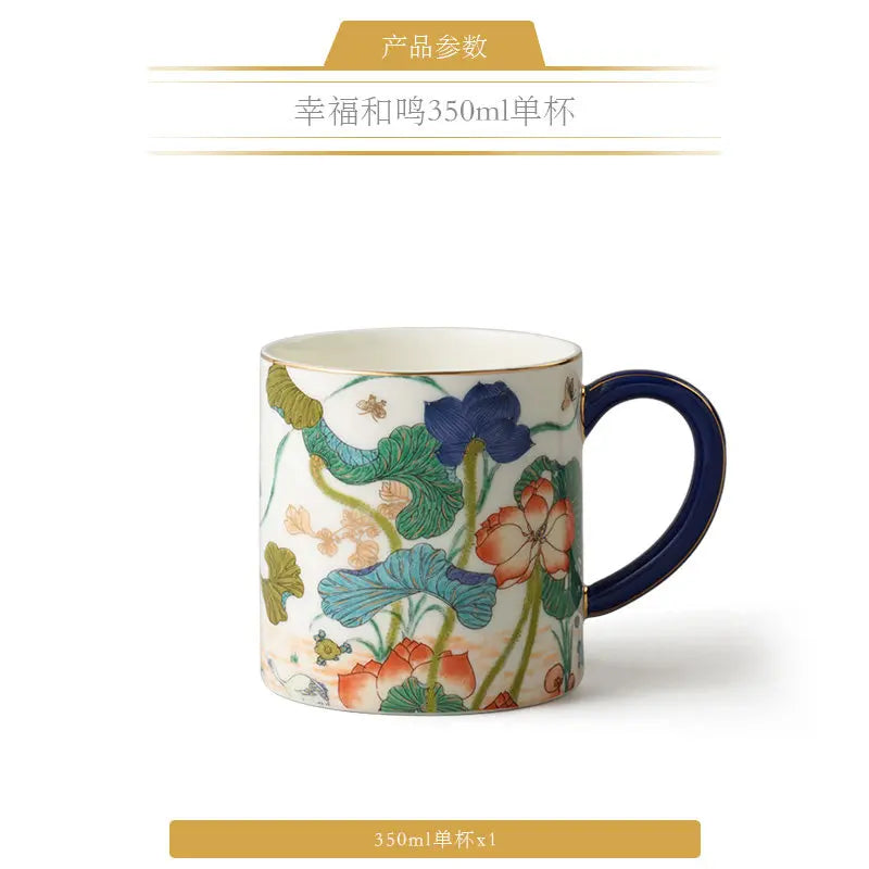 mug ceramic water cup teacup single cup gift box