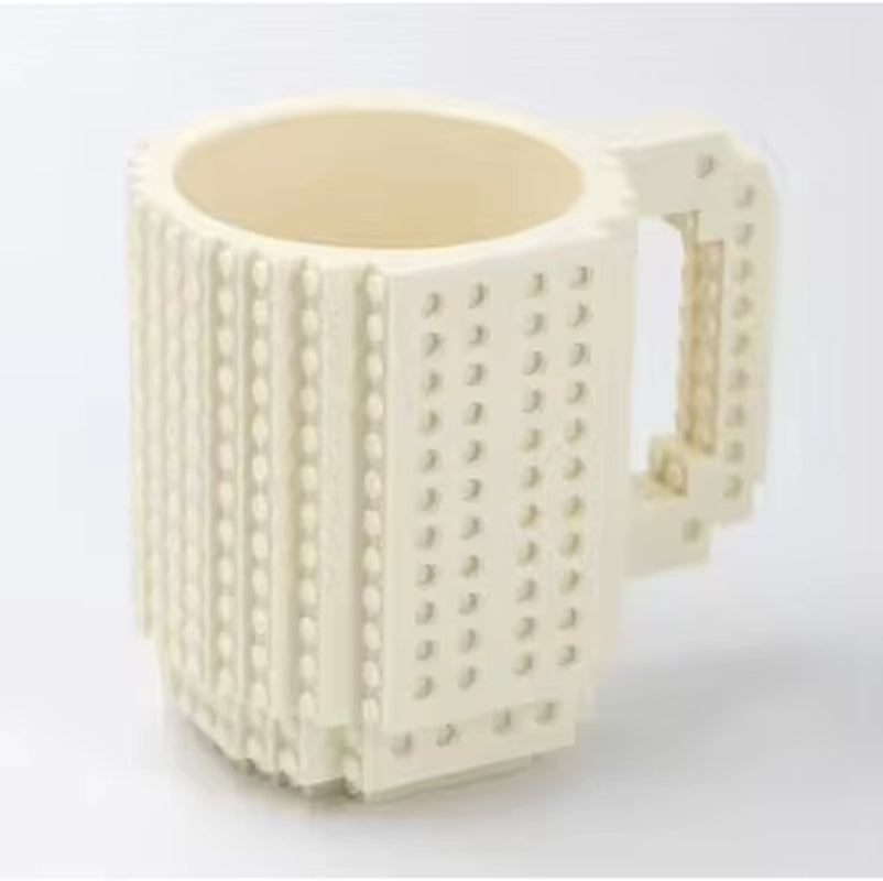 350Ml Creative Milk Mug Coffee Cups Creative Build-On Brick Mug Cups Drinking Water Holder Building Blocks Design