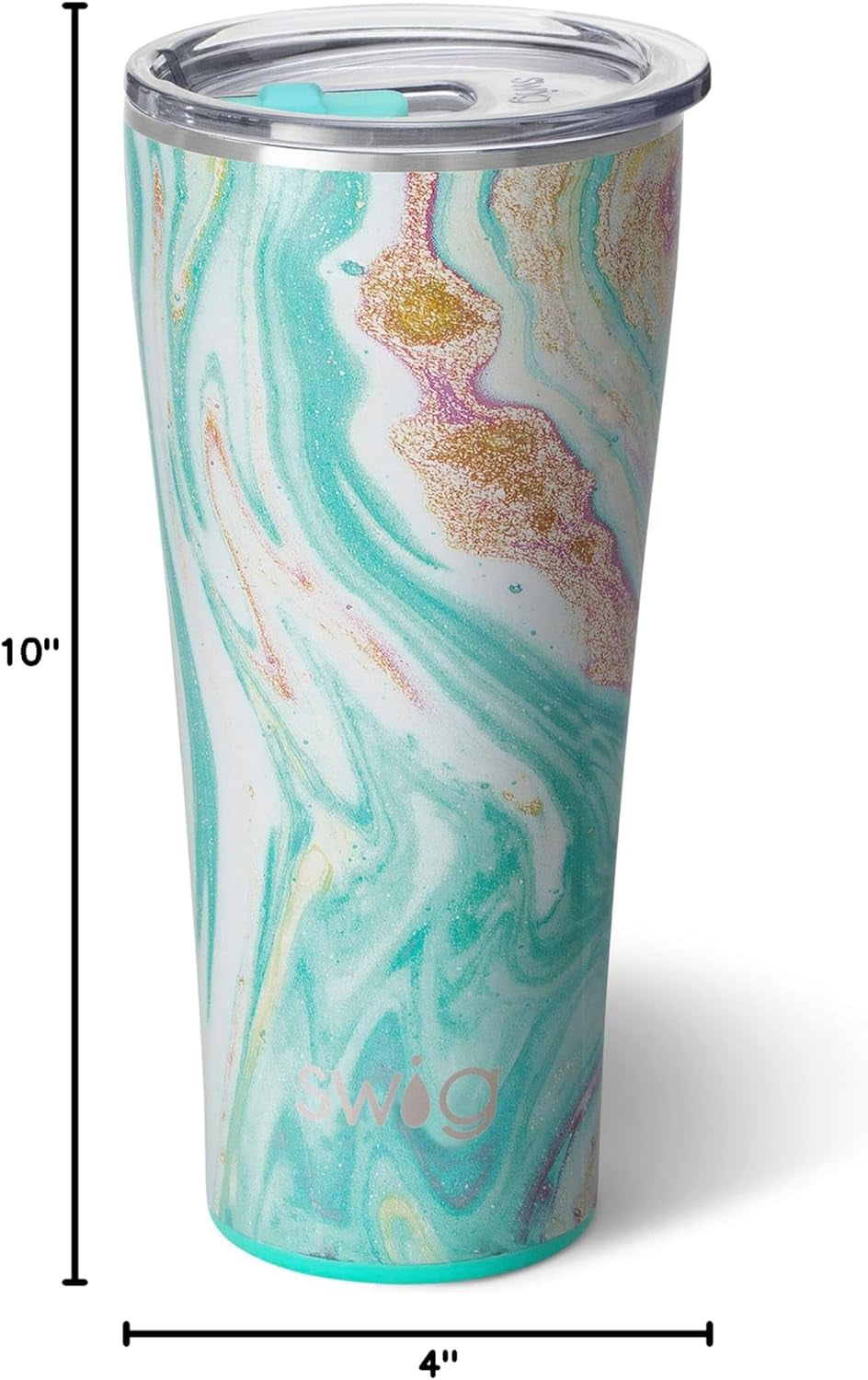 32Oz Insulated Tumbler, Travel Coffee Tumbler with Lid, Cup Holder Friendly Travel Coffee Mug, Stainless Steel with Lid (Wanderlust)