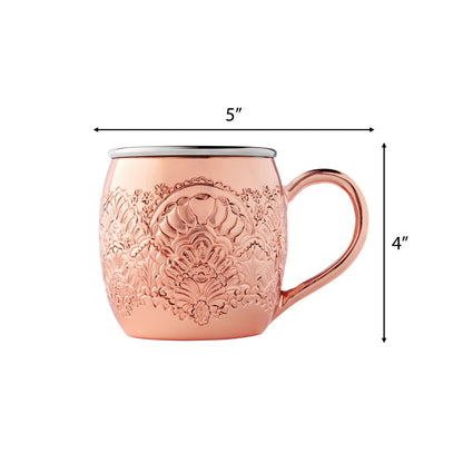 Stainless Steel Moscow Mule Mug, Copper, 16 Oz