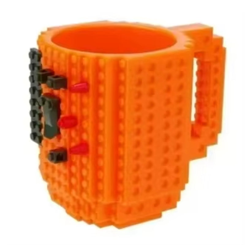 350Ml Creative Milk Mug Coffee Cups Creative Build-On Brick Mug Cups Drinking Water Holder Building Blocks Design