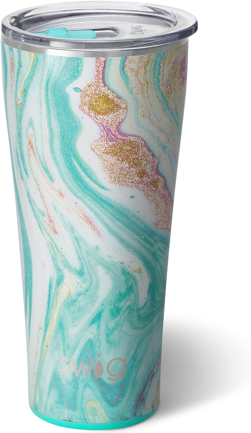 32Oz Insulated Tumbler, Travel Coffee Tumbler with Lid, Cup Holder Friendly Travel Coffee Mug, Stainless Steel with Lid (Wanderlust)