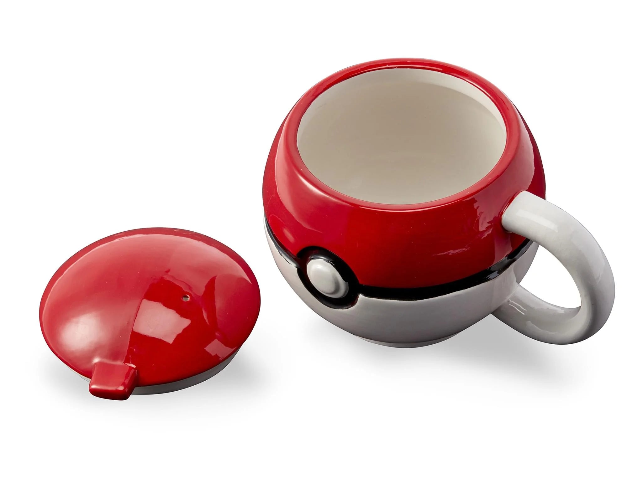 Pokemon Pokeball Ceramic Coffee Mug with Lid