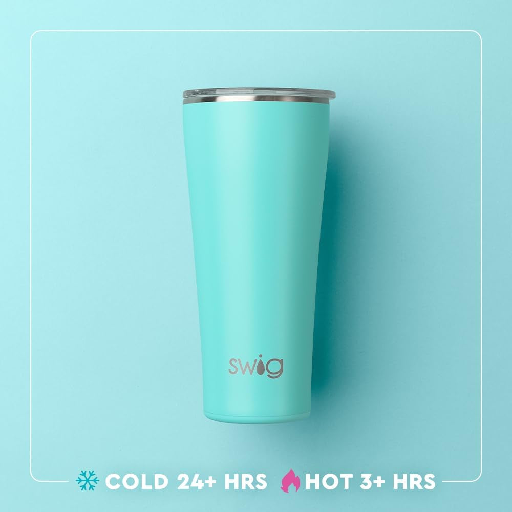 32Oz Insulated Tumbler, Travel Coffee Tumbler with Lid, Cup Holder Friendly Travel Coffee Mug, Stainless Steel with Lid (Wanderlust)