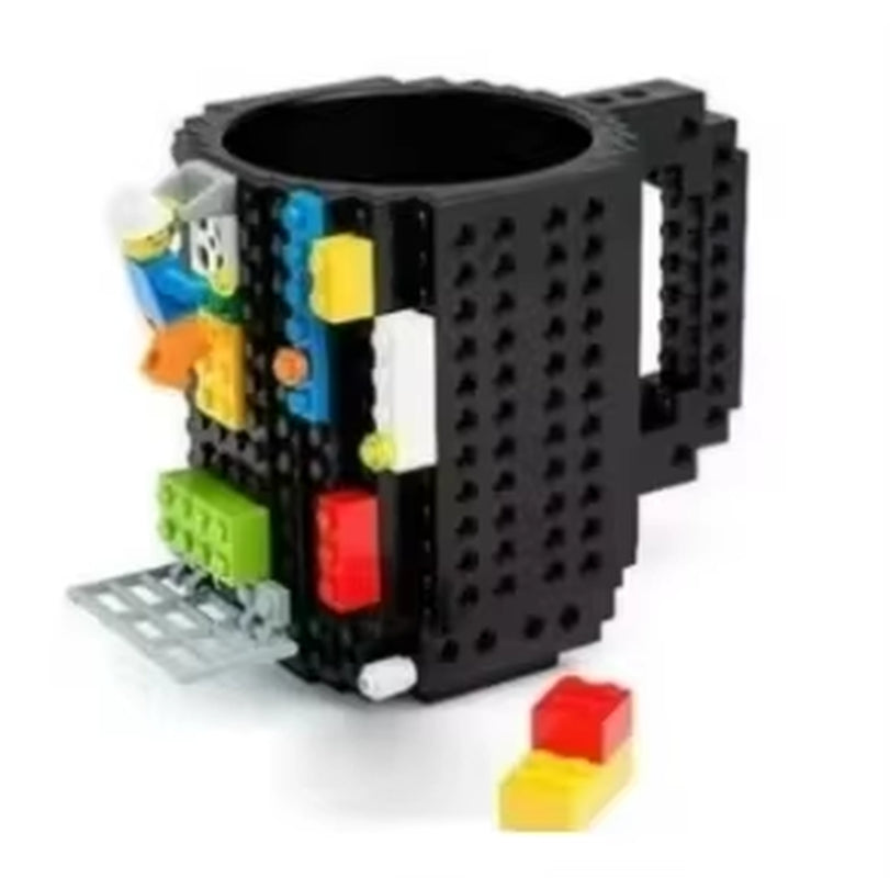350Ml Creative Milk Mug Coffee Cups Creative Build-On Brick Mug Cups Drinking Water Holder Building Blocks Design