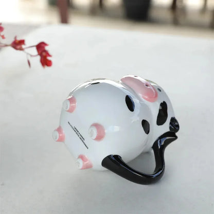 Cartoon Cow Ceramic Mug for Home Baking Dessert Cute Coffee Cup Creative Milk Mugs Breakfast Cup Juice Cup Kids Christmas Gift