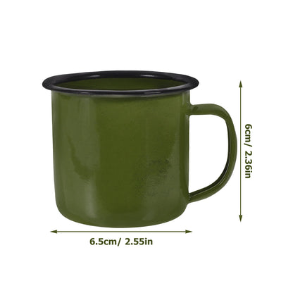 Mug Cup Enamel Coffee Camping Mugs Cups Tea Metal Drinking Vintage Iron Water Tin Travel Camp Campfire Hot Enamelware Tumbler