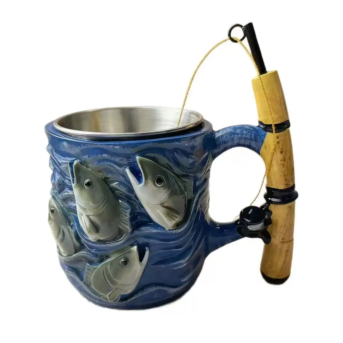 Mug Resin Liner Multi-function Coffee Drinking Mug Fisherman's Dream Send Friends Creative Fun Fishing Resin Mug