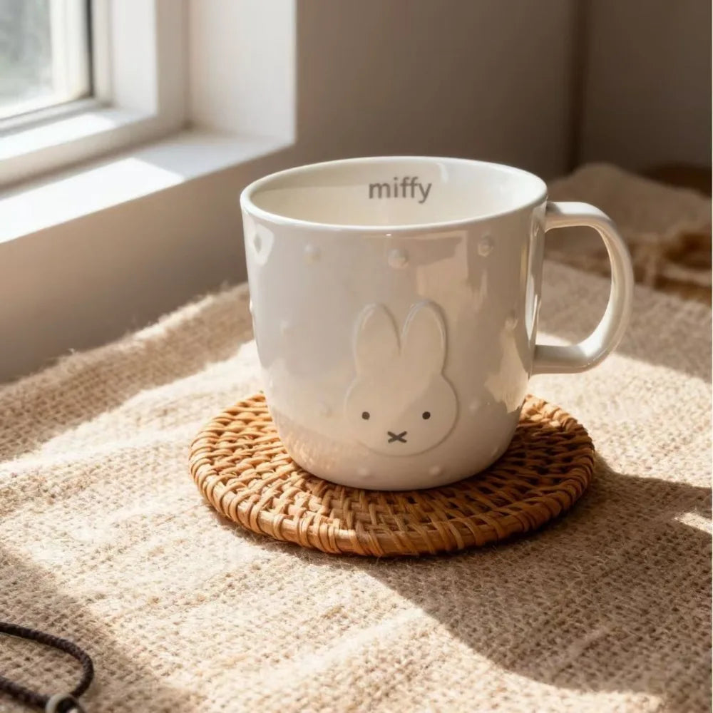 Cute Miffy Rabbit Mug High Appearance Large Capacity Ceramic Cup Home Milk Coffee Cup Drinking Water Cartoon Fashion Trend