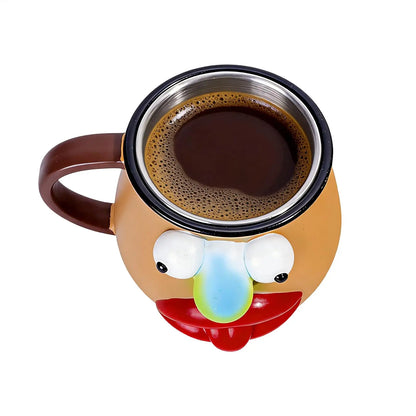 Funny Mugs Humorous Novelty Cute Drinkware Milk Cup Cartoon Tea Cup Water Cup Funny and Novelty Gift Mug Creative Cup Juice cup