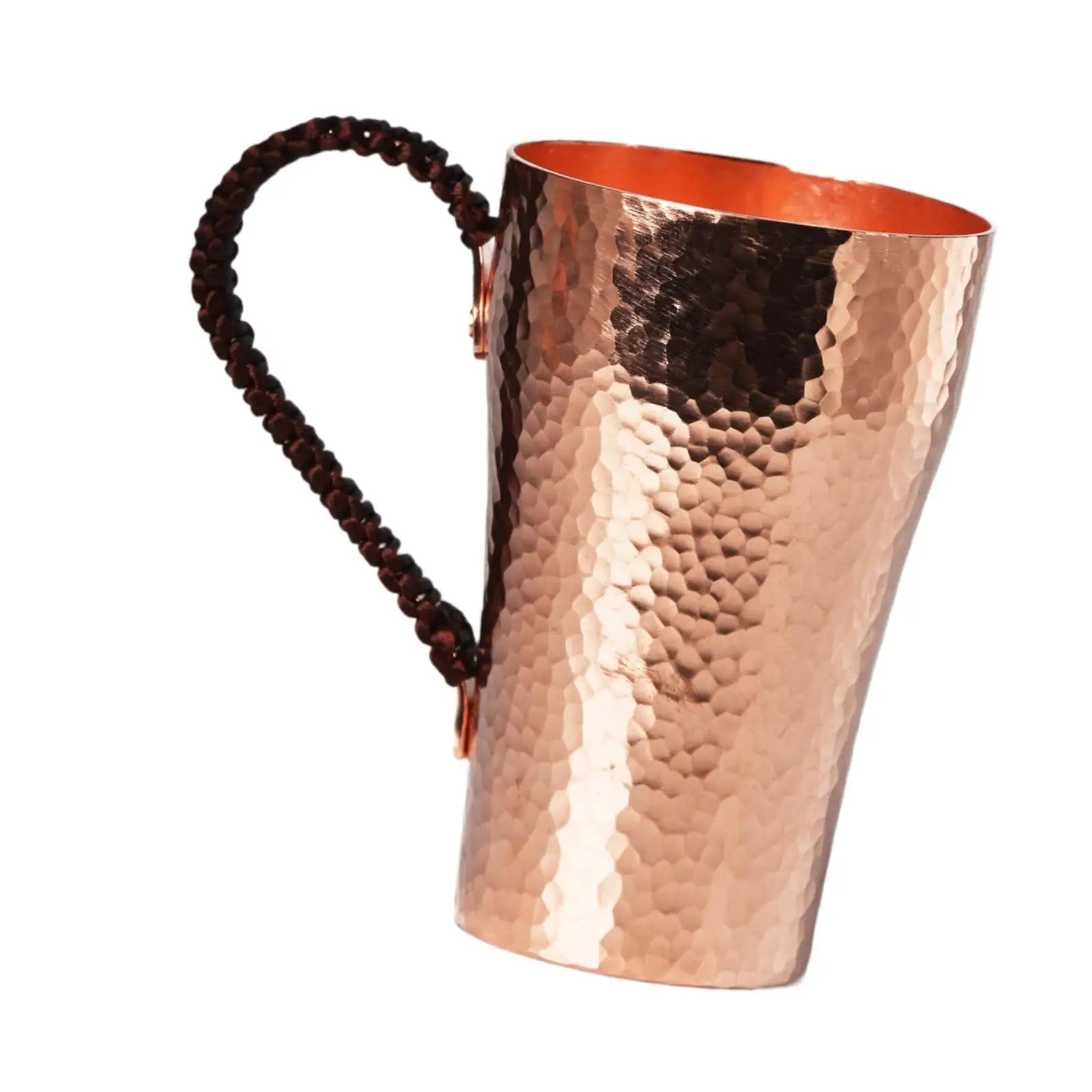 Copper Water Cup 400ml Water Mug Sturdy Portable Teaware Birthday Gifts Moscow Mules Cup for Party Milk Restaurant Cafe Kitchen