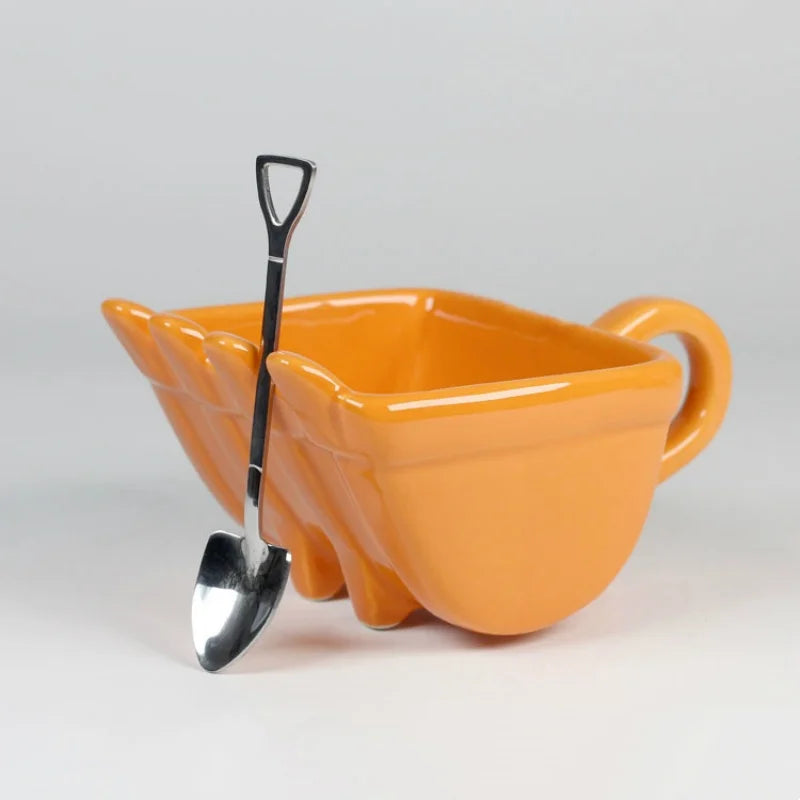330ml Funny Mugs Excavator Bucket Model Coffee Mugs Creative For Dessert Mug Cups For Coffee Best Gift Canecas Cake Cup