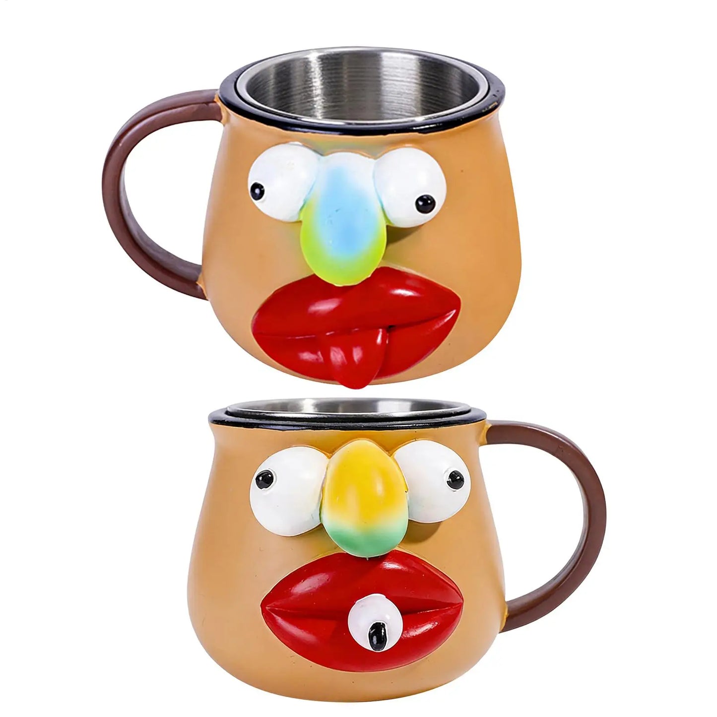 Funny Mugs Humorous Novelty Cute Drinkware Milk Cup Cartoon Tea Cup Water Cup Funny and Novelty Gift Mug Creative Cup Juice cup