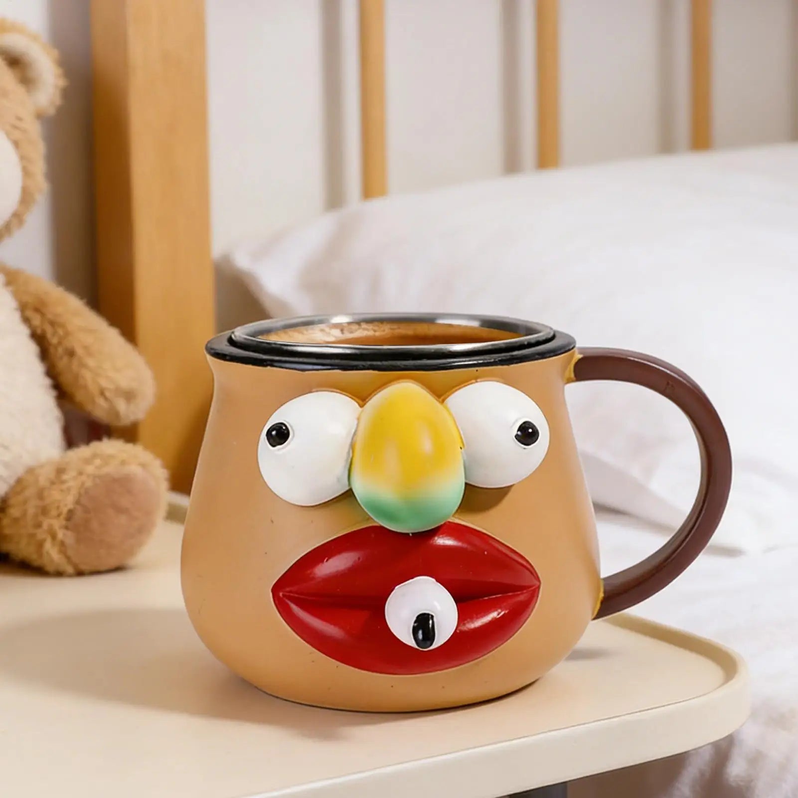 Funny Mugs Humorous Novelty Cute Drinkware Milk Cup Cartoon Tea Cup Water Cup Funny and Novelty Gift Mug Creative Cup Juice cup