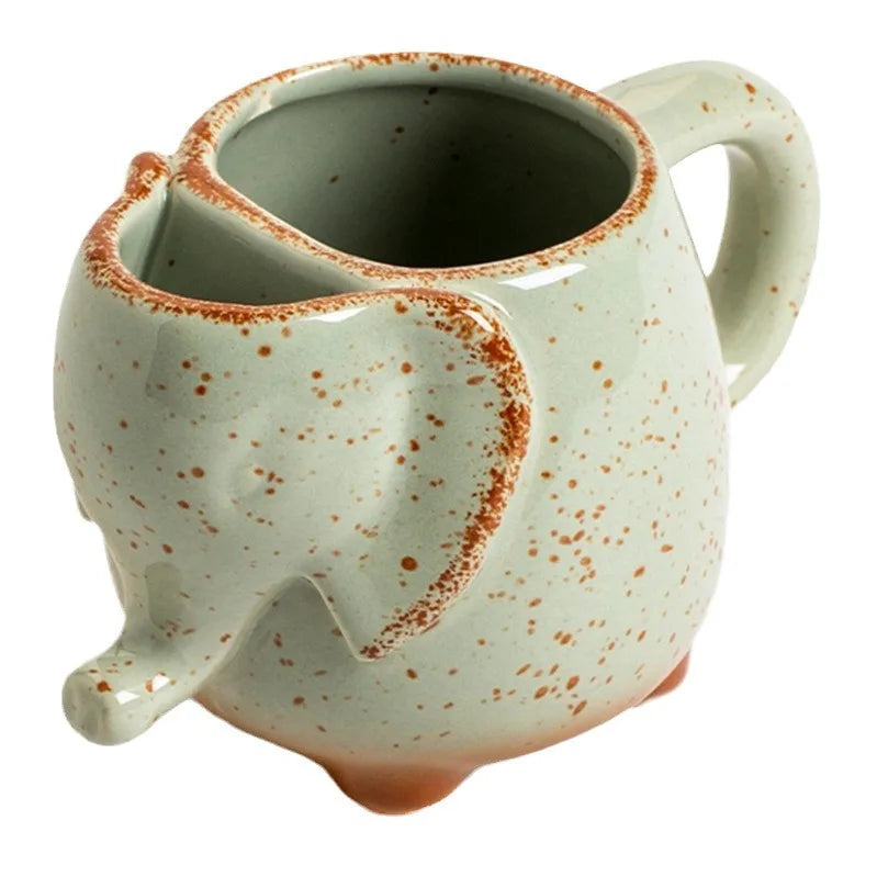 Ceramics Udderly Cow Mug with Non-Skid Feet, 15oz Dairy Cow Coffee Mug Hand Painted Ceramic Cups Gifts Use For Milk Coffee Drink