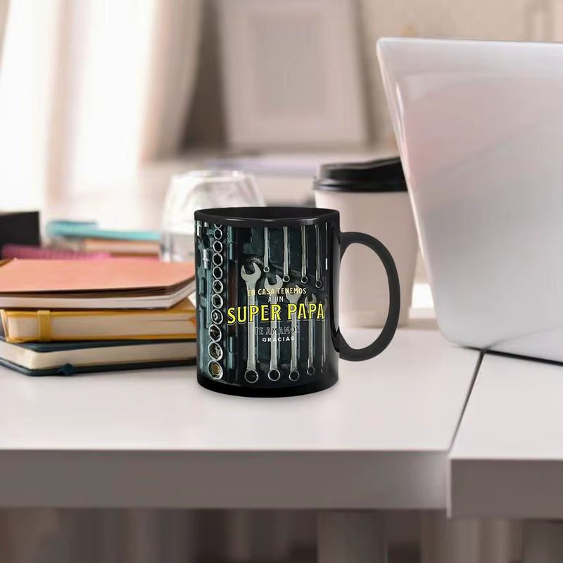 Mechanic Toolbox Set Mug Tea Cup Coffee Cup for Mechanics Mechanic Toolbox Pattern Funny Birthday Gifts Creative Ceramic Mug