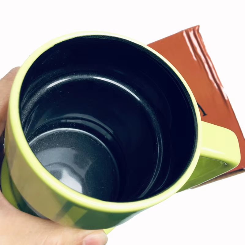 NEW 420Ml Super Mario Apertures Shape Ceramic Mug Cartoon Coffee Mug Beer Drinkware Cups Birthday Xmas Gift for Friends or Kids