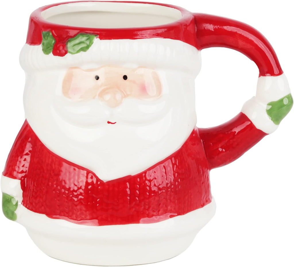 Christmas Holiday Winter Mugs 16Oz - Winter Santa Claus Mug