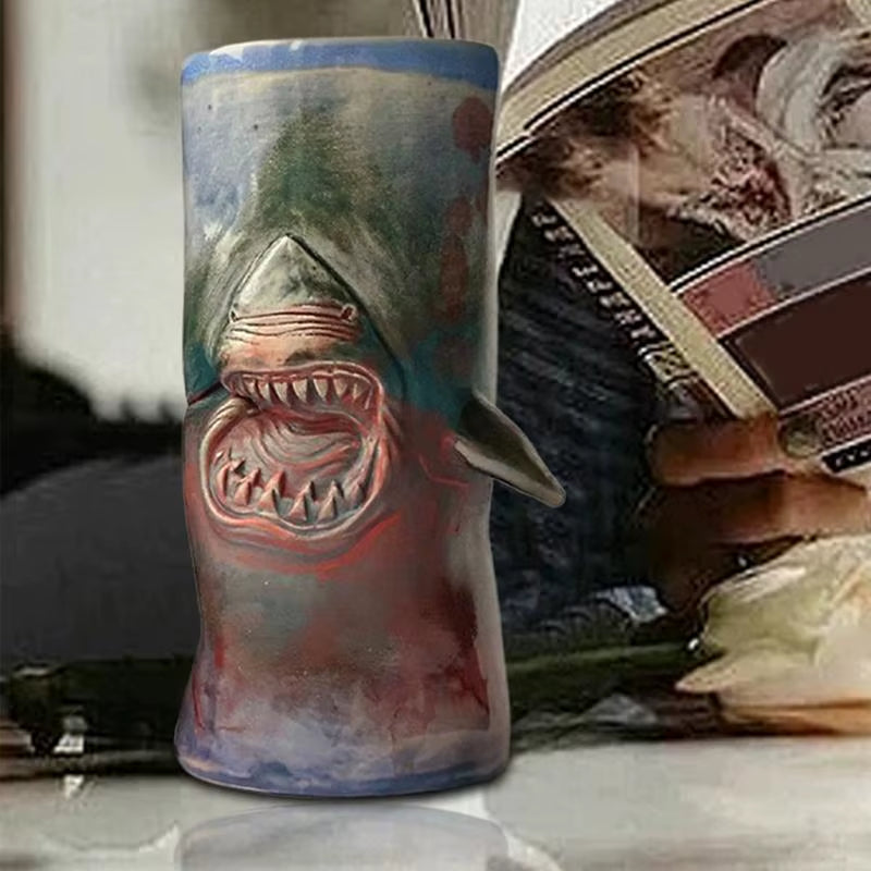 Shark Coffee Mug Unique Novelty Drinking Cup for Coffee Traveling Coffee Cups for Tea Espresso Cocoa Milk Cocoa Coffee Beer