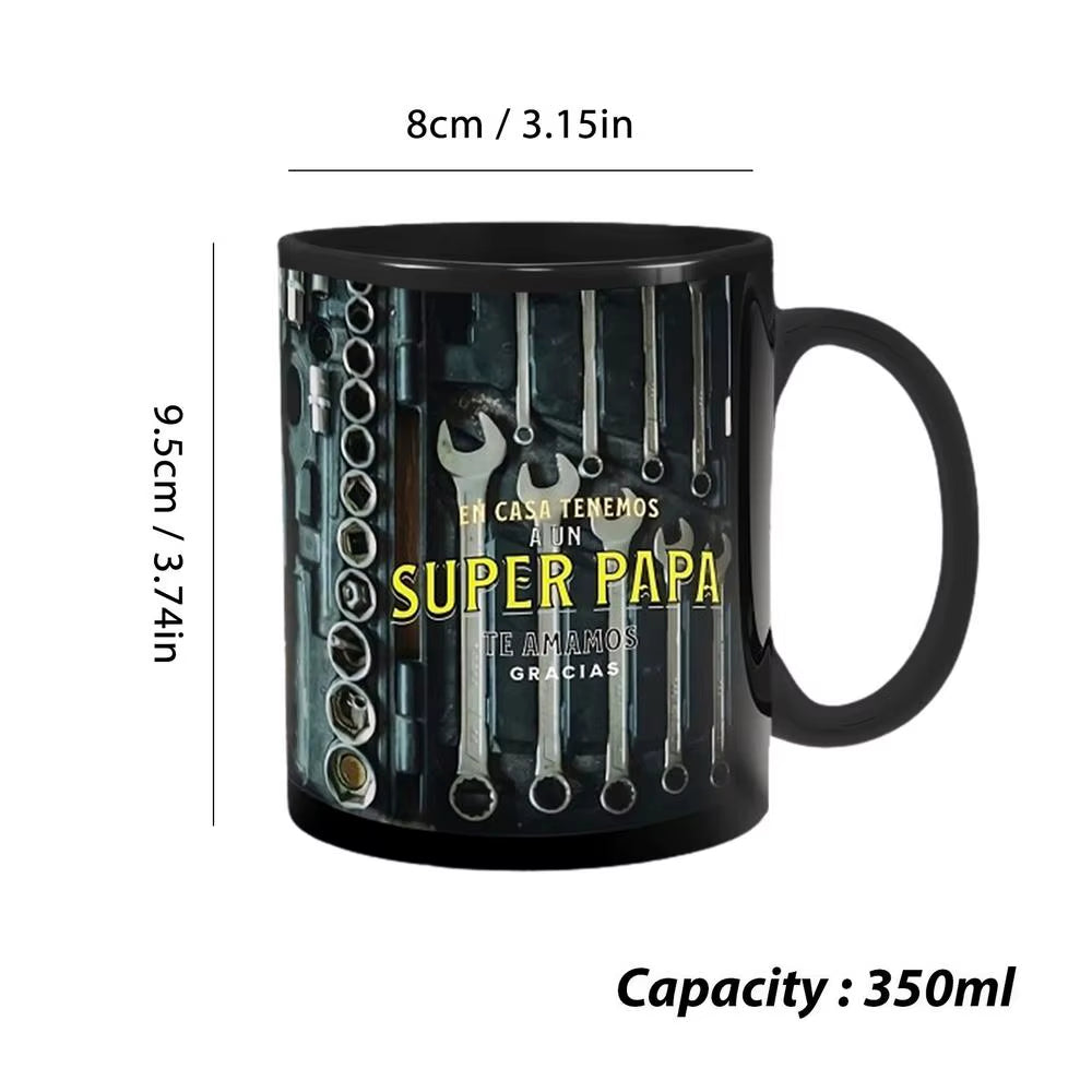 Mechanic Toolbox Set Mug Tea Cup Coffee Cup for Mechanics Mechanic Toolbox Pattern Funny Birthday Gifts Creative Ceramic Mug
