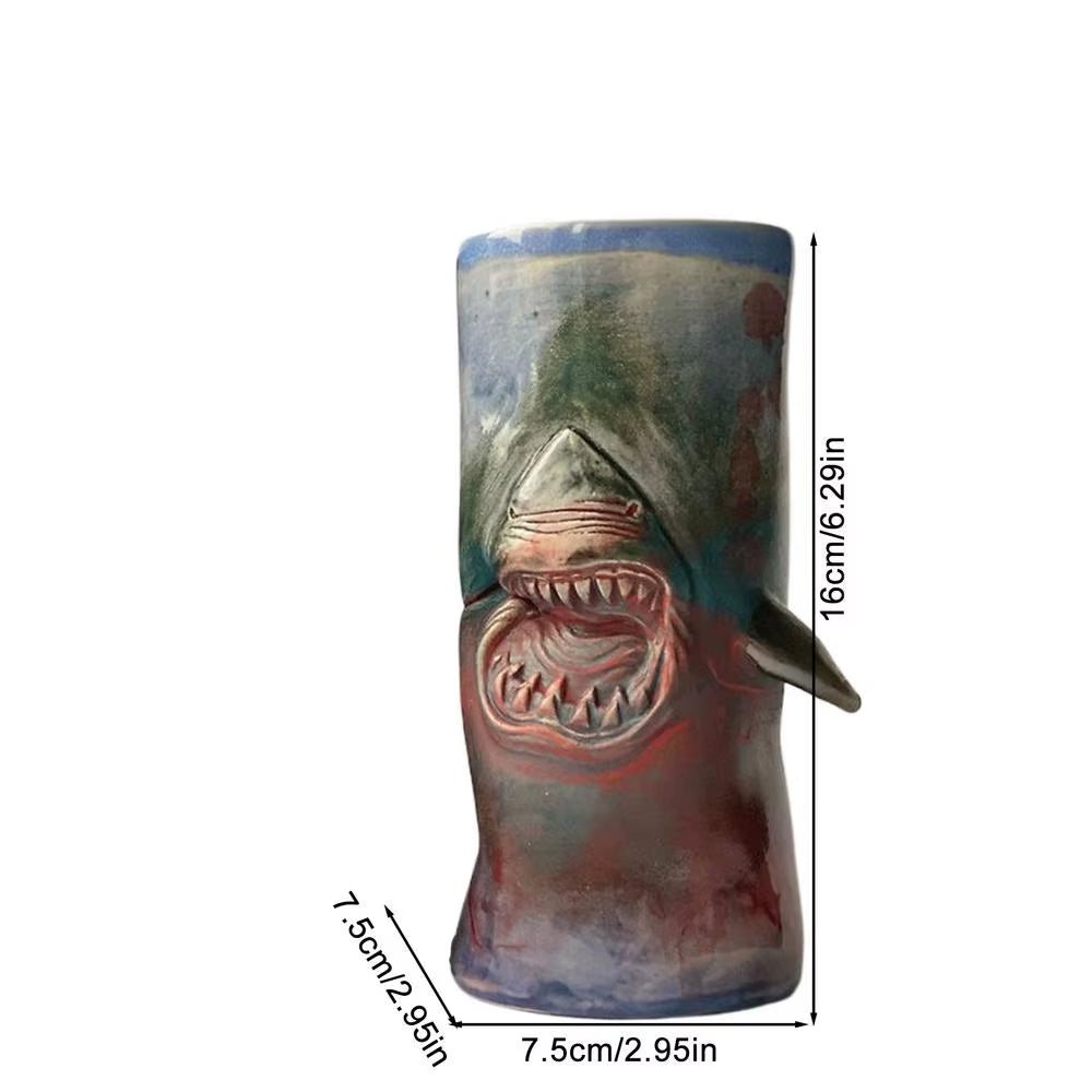 Shark Coffee Mug Unique Novelty Drinking Cup for Coffee Traveling Coffee Cups for Tea Espresso Cocoa Milk Cocoa Coffee Beer