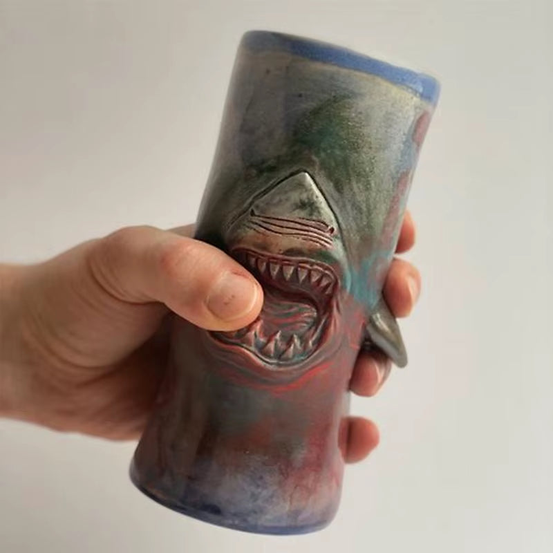 Shark Coffee Mug Unique Novelty Drinking Cup for Coffee Traveling Coffee Cups for Tea Espresso Cocoa Milk Cocoa Coffee Beer