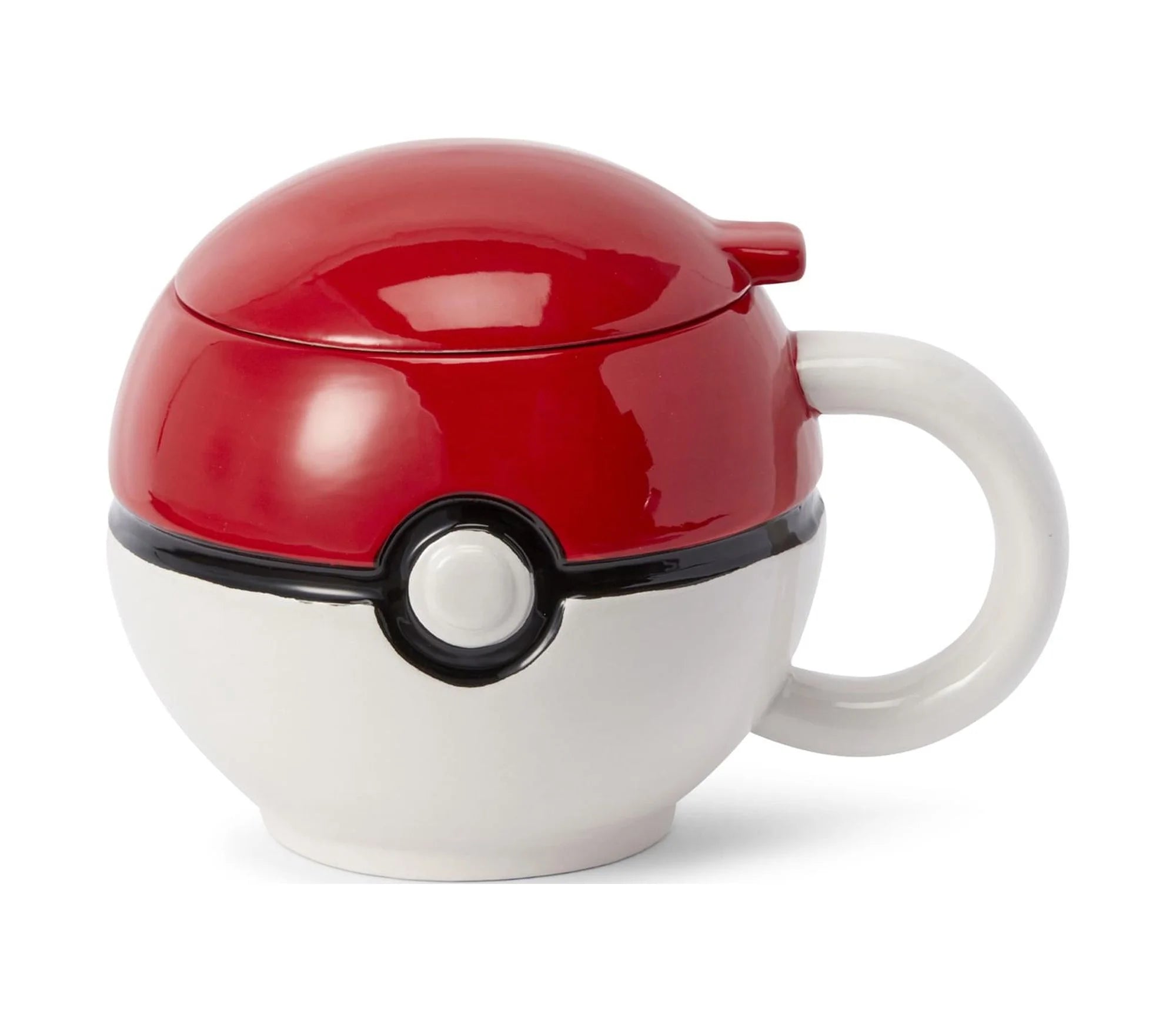 Pokemon Pokeball Ceramic Coffee Mug with Lid